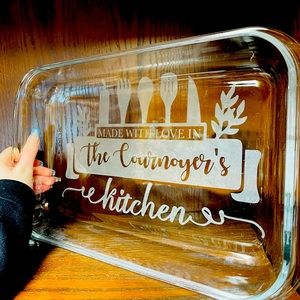 Custom 9x13 glass pans